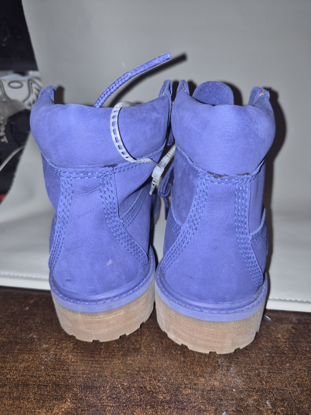 Timberland Kids' Blue Nubuck Boots - Picture 3 of 6